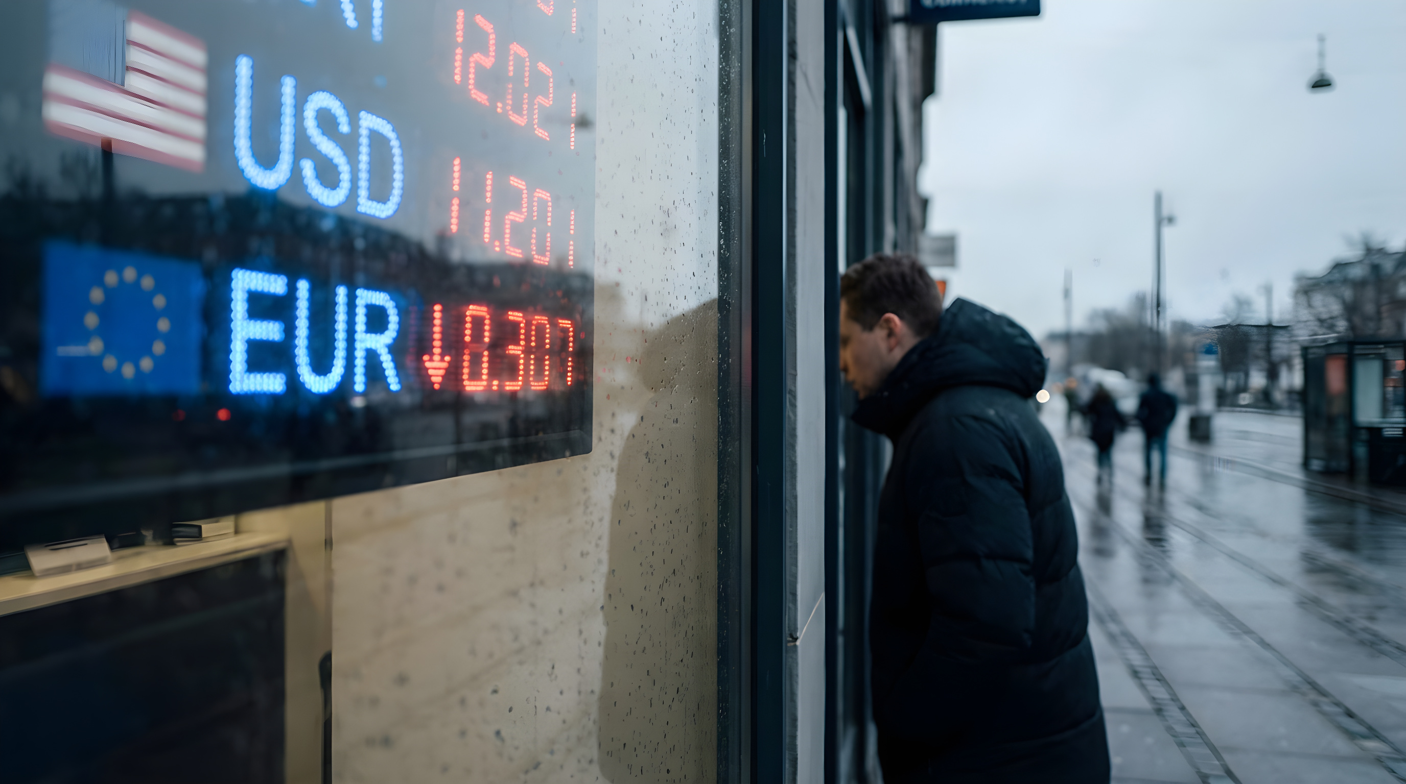 Stærk dollar presser euroen efter fransk budgeturo