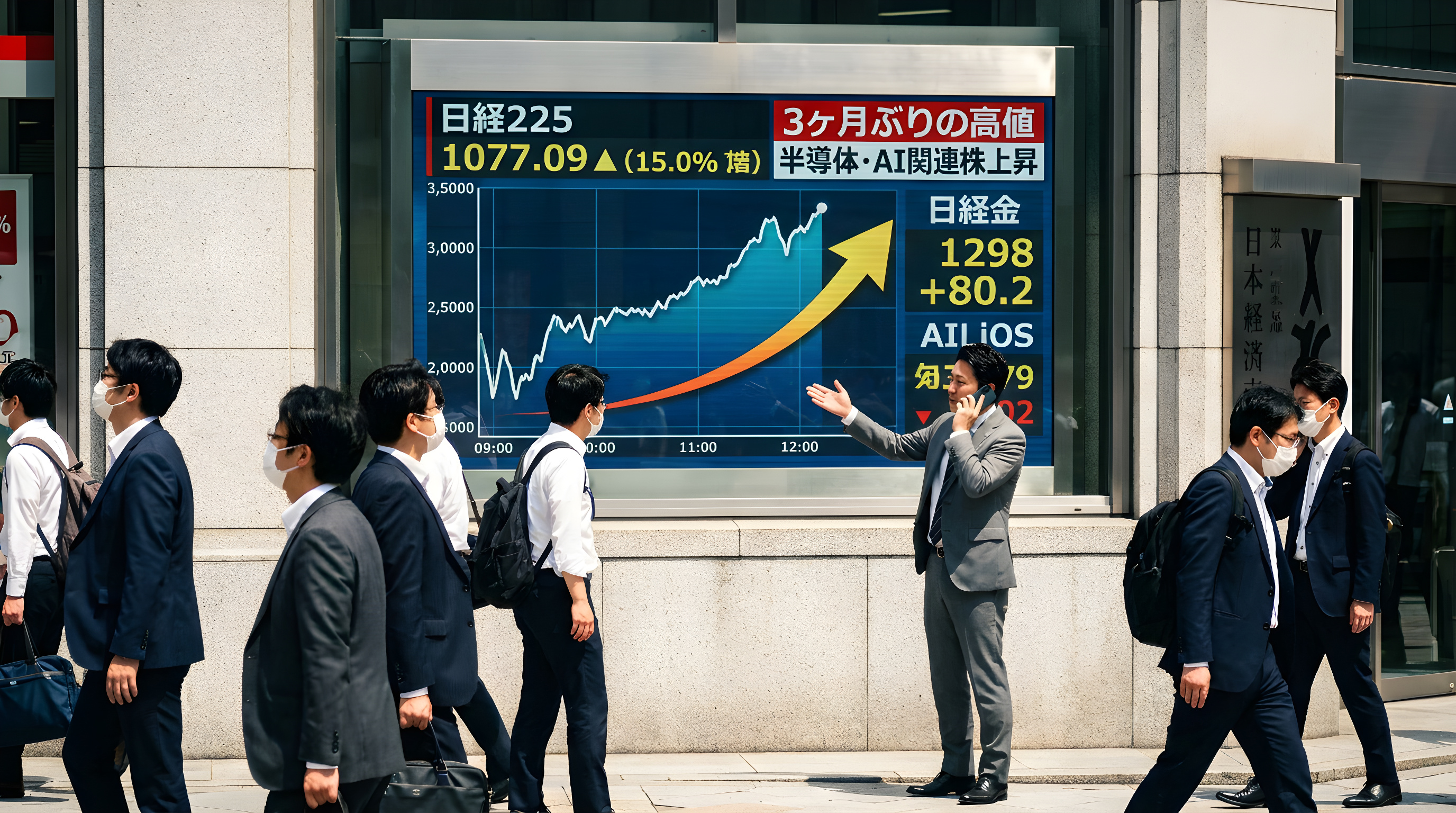 Japanske aktier rammer det højeste niveau i 3 måneder